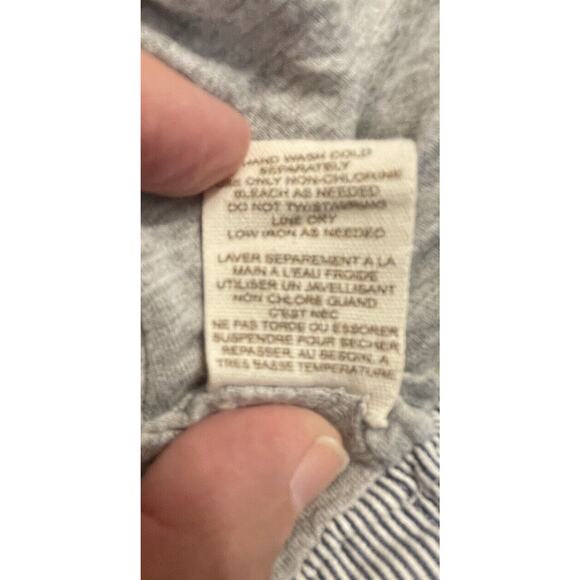 VINTAGE Free People Boho BlazerJacket Womens 0 Pinstripe Beaded Embellished - Picture 9 of 11